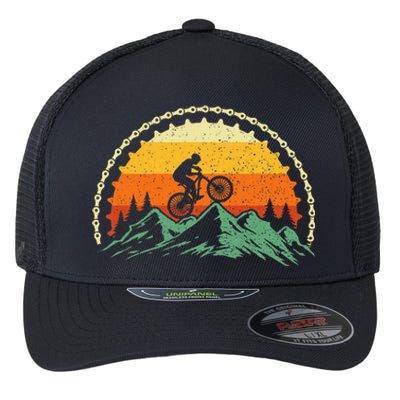 Mountain Biking Gear Bike Rider Mtb Lover Cyclist Downhill Flexfit Unipanel Trucker Cap