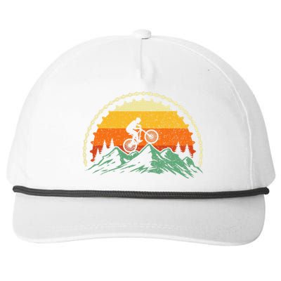 Mountain Biking Gear Bike Rider Mtb Lover Cyclist Downhill Snapback Five-Panel Rope Hat