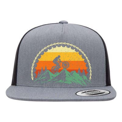 Mountain Biking Gear Bike Rider Mtb Lover Cyclist Downhill Flat Bill Trucker Hat