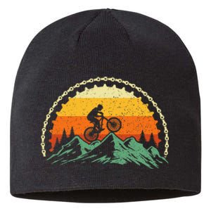 Mountain Biking Gear Bike Rider Mtb Lover Cyclist Downhill Sustainable Beanie