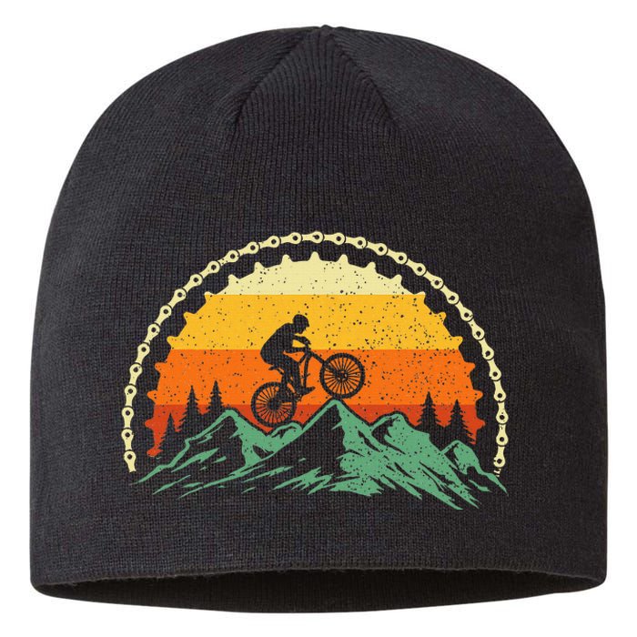 Mountain Biking Gear Bike Rider Mtb Lover Cyclist Downhill Sustainable Beanie