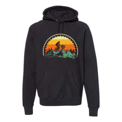 Mountain Biking Gear Bike Rider Mtb Lover Cyclist Downhill Premium Hoodie