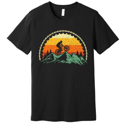 Mountain Biking Gear Bike Rider Mtb Lover Cyclist Downhill Premium T-Shirt