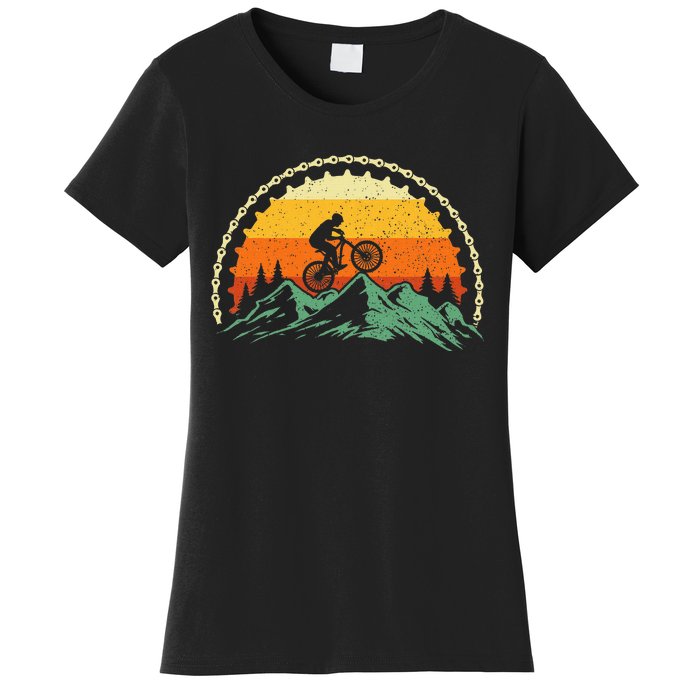 Mountain Biking Gear Bike Rider Mtb Lover Cyclist Downhill Women's T-Shirt