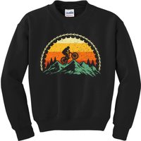 Mountain Biking Gear Bike Rider Mtb Lover Cyclist Downhill Kids Sweatshirt