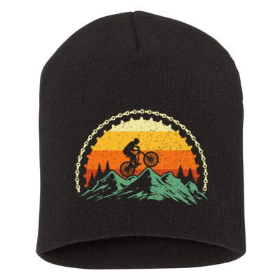 Mountain Biking Gear Bike Rider Mtb Lover Cyclist Downhill Short Acrylic Beanie