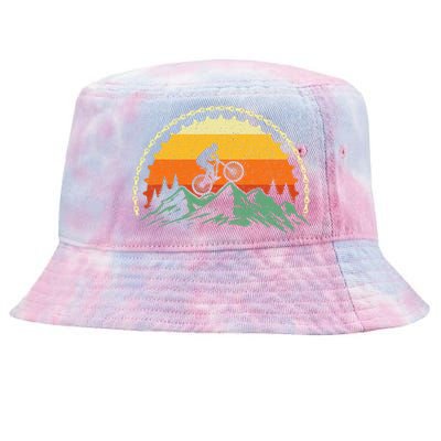 Mountain Biking Gear Bike Rider Mtb Lover Cyclist Downhill Tie-Dyed Bucket Hat