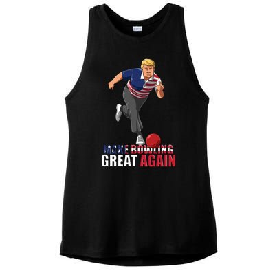 Make Bowling Great Again Ladies PosiCharge Tri-Blend Wicking Tank