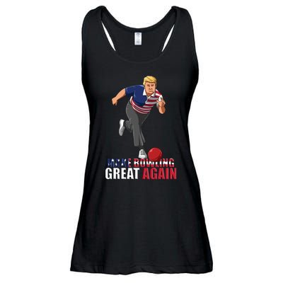 Make Bowling Great Again Ladies Essential Flowy Tank