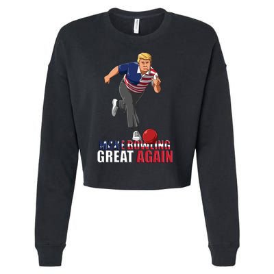 Make Bowling Great Again Cropped Pullover Crew