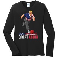 Make Bowling Great Again Ladies Long Sleeve Shirt