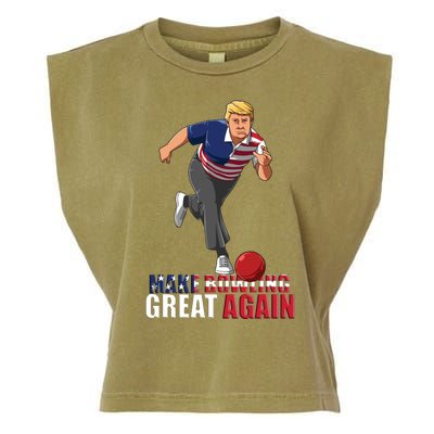 Make Bowling Great Again Garment-Dyed Women's Muscle Tee