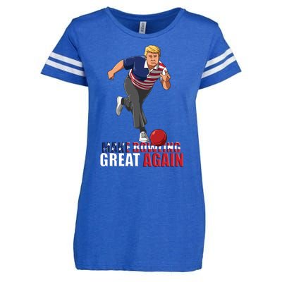 Make Bowling Great Again Enza Ladies Jersey Football T-Shirt