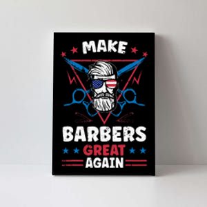 Make Barbers Great Again Cool Barbers For Trump 2024 Canvas