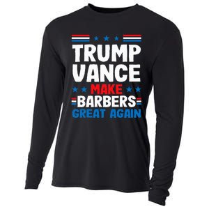 Make Barbers Great Again Barbers For Trump Vance 2024 Cooling Performance Long Sleeve Crew