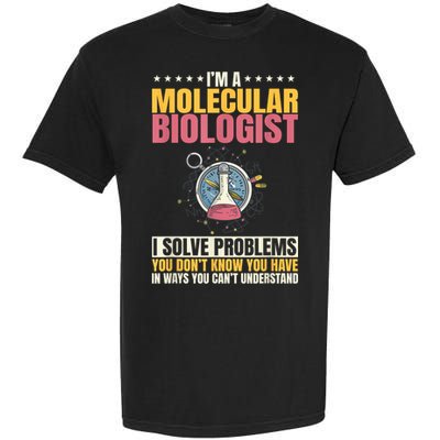 Molecular Biologist Genetic Scientist DNA Biology Science Garment-Dyed Heavyweight T-Shirt