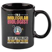 Molecular Biologist Genetic Scientist DNA Biology Science 11oz C Handle Ceramic Mug