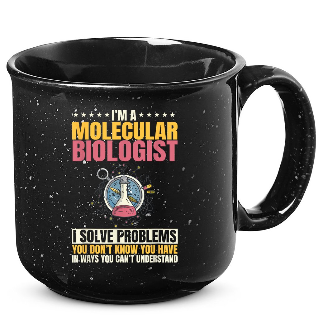 Molecular Biologist Genetic Scientist DNA Biology Science 15oz Campfire Ceramic Mug