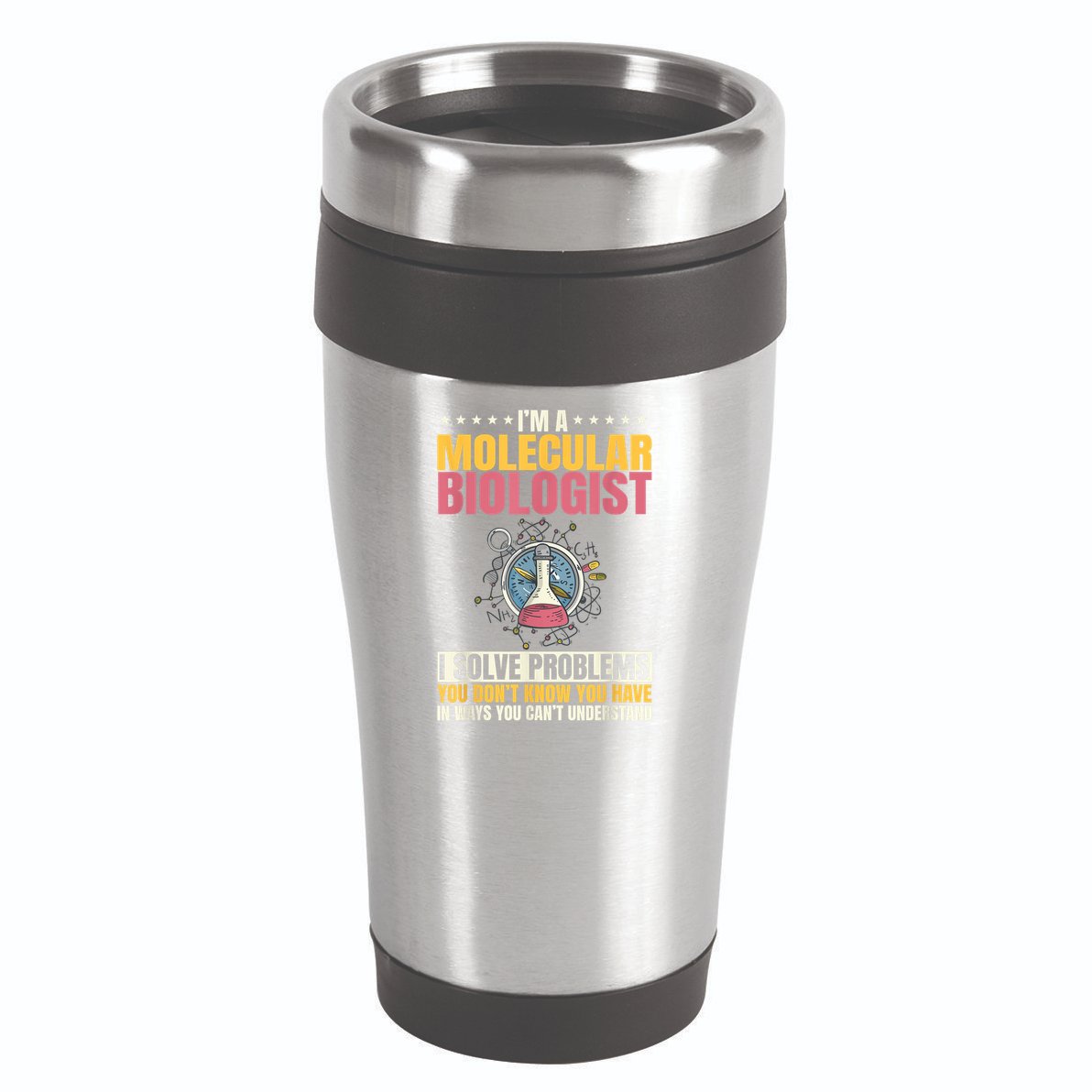 Molecular Biologist Genetic Scientist DNA Biology Science 16oz Travel Tumbler