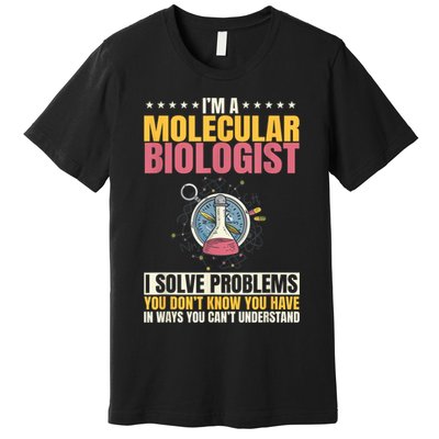 Molecular Biologist Genetic Scientist DNA Biology Science Premium T-Shirt