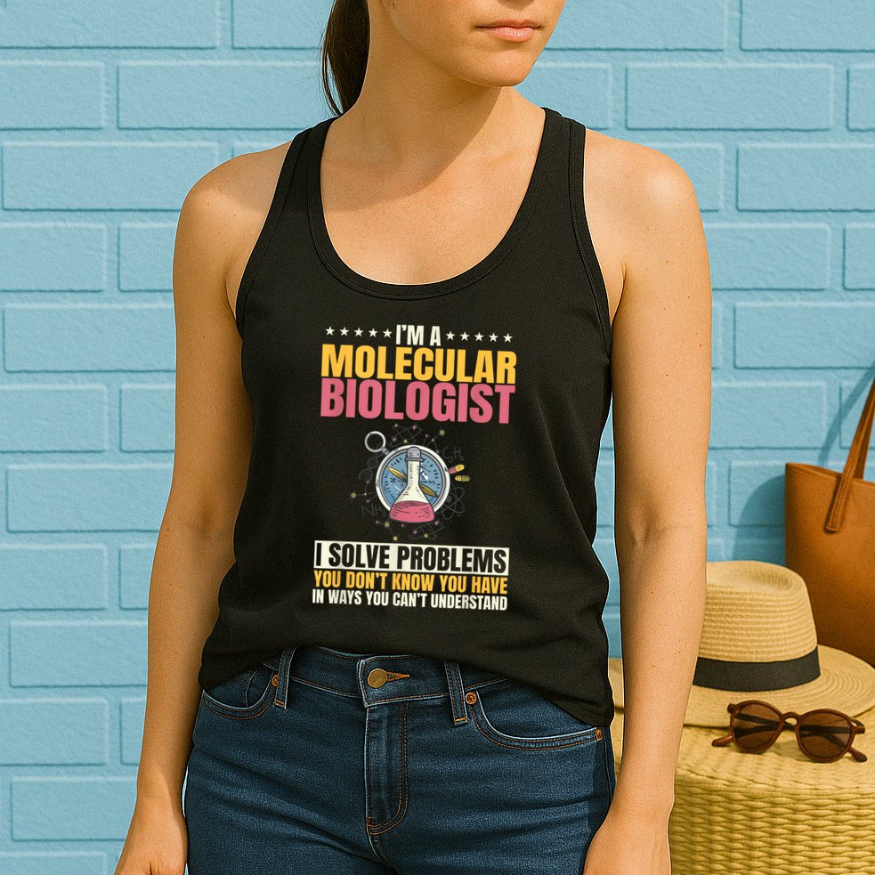 Molecular Biologist Genetic Scientist DNA Biology Science Womens Tank Top