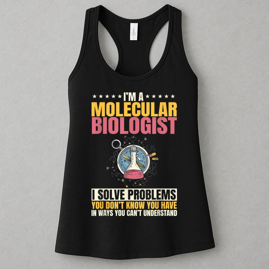 Molecular Biologist Genetic Scientist DNA Biology Science Womens Tank Top