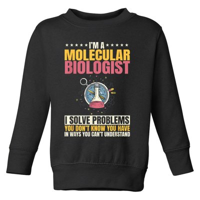 Molecular Biologist Genetic Scientist DNA Biology Science Toddler Sweatshirt