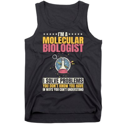 Molecular Biologist Genetic Scientist DNA Biology Science Tank Top