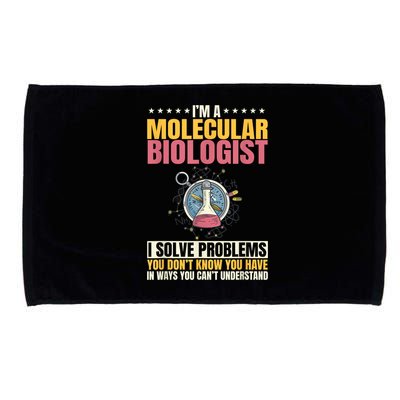 Molecular Biologist Genetic Scientist DNA Biology Science Microfiber Hand Towel