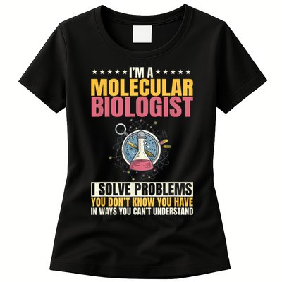 Molecular Biologist Genetic Scientist DNA Biology Science Womens T-Shirt