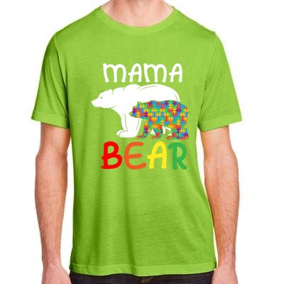 Mama Bear Gift Unique Autism Mom Autistic Mother Support Gift Adult ChromaSoft Performance T-Shirt