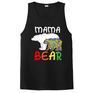 Mama Bear Gift Unique Autism Mom Autistic Mother Support Gift PosiCharge Competitor Tank