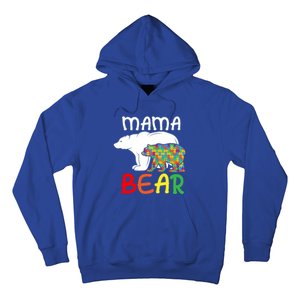 Mama Bear Gift Unique Autism Mom Autistic Mother Support Gift Hoodie