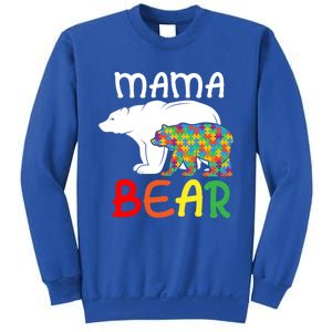 Mama Bear Gift Unique Autism Mom Autistic Mother Support Gift Sweatshirt