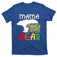 Mama Bear Gift Unique Autism Mom Autistic Mother Support Gift T-Shirt