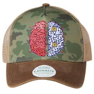 Machine Brain Glitch Legacy Tie Dye Trucker Hat