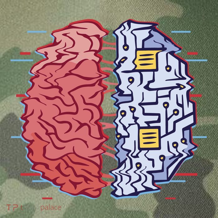 Machine Brain Glitch Legacy Tie Dye Trucker Hat