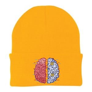 Machine Brain Glitch Knit Cap Winter Beanie