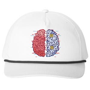 Machine Brain Glitch Snapback Five-Panel Rope Hat