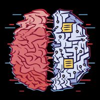 Machine Brain Glitch 16 in Basic Backpack
