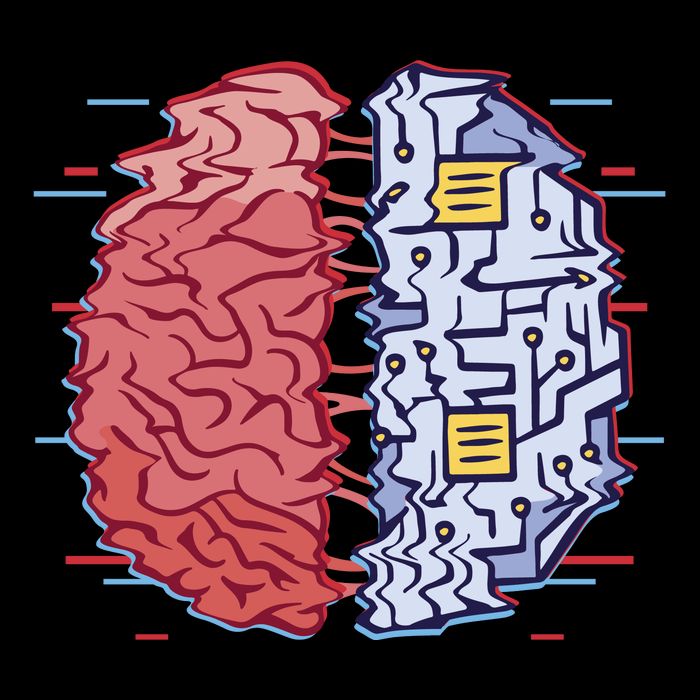 Machine Brain Glitch 16 in Basic Backpack