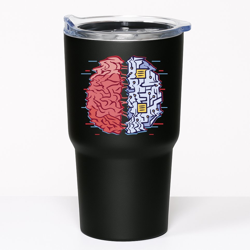 Machine Brain Glitch Tumbler