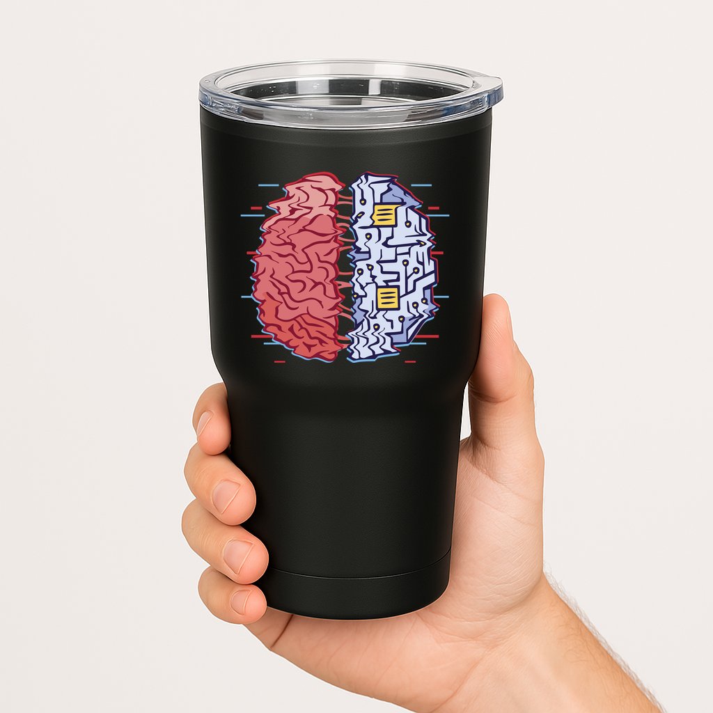 Machine Brain Glitch Tumbler