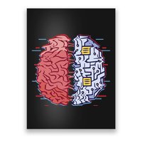 Machine Brain Glitch Poster
