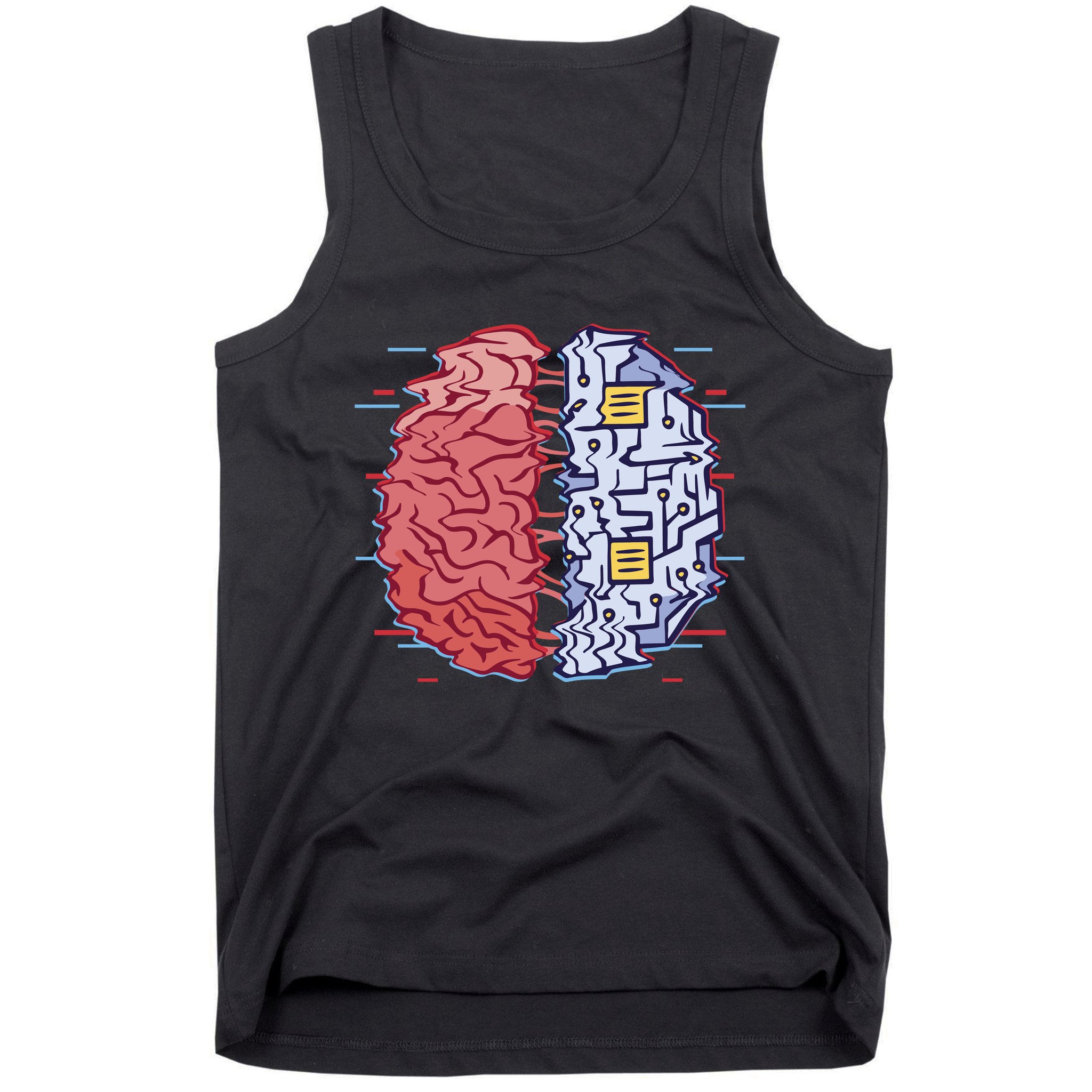 Machine Brain Glitch Tank Top