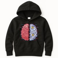 Machine Brain Glitch Kids Hoodie