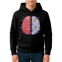 Machine Brain Glitch Kids Hoodie