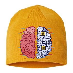 Machine Brain Glitch Sustainable Beanie