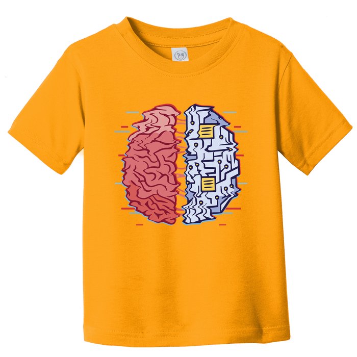 Machine Brain Glitch Toddler T-Shirt