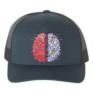 Machine Brain Glitch Yupoong Adult 5-Panel Trucker Hat